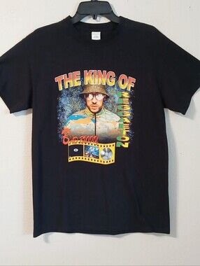 Bad Bunny Black Graphc Music T Shirt Size Medium King Of Reggaeton Streetwear